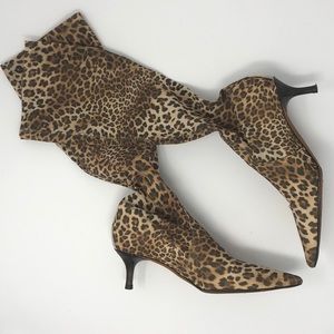 DONALD J PLINER | Italian Leopard Heeled Boots (6)